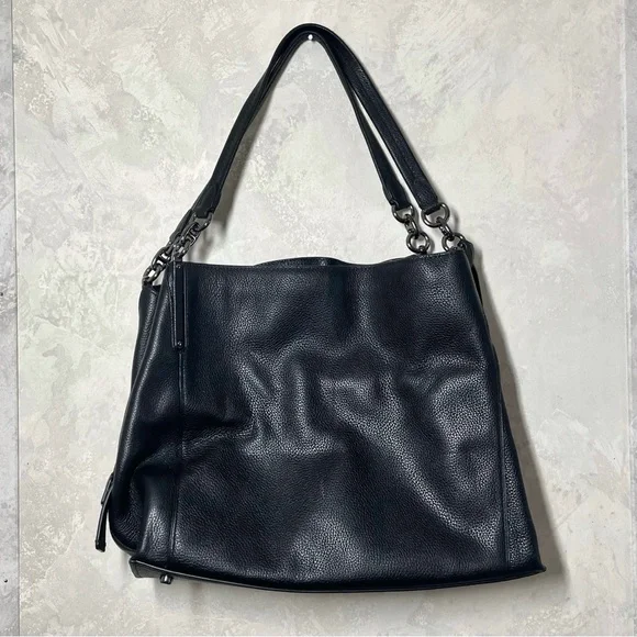 NWOT Coach Dalton Bag 31 pebble black - Picture 4 of 9